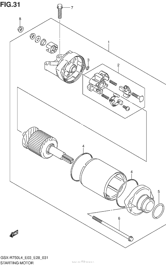GSX-R750 Стартер