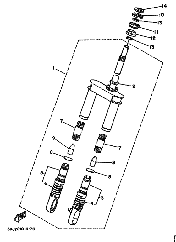 CY50 CY50B Вилка передней оси