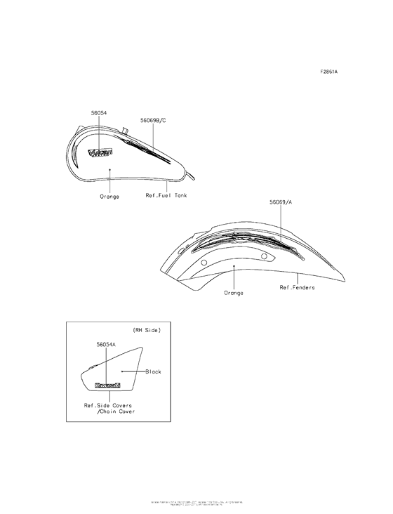 VN900 Decals (Orange)(Ccfa)