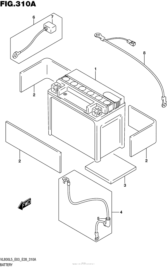 VL800B Аккумулятор