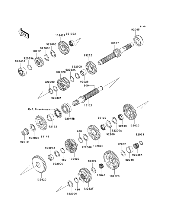 ZX1400 Трансмиссия
