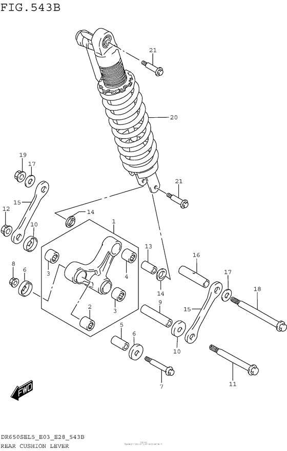 Rear Cushion Lever (Dr650Sel5 E28)