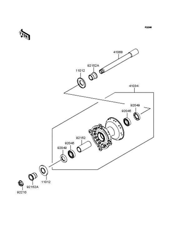 Переднее колесо