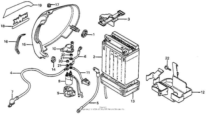 Right side cover + battery