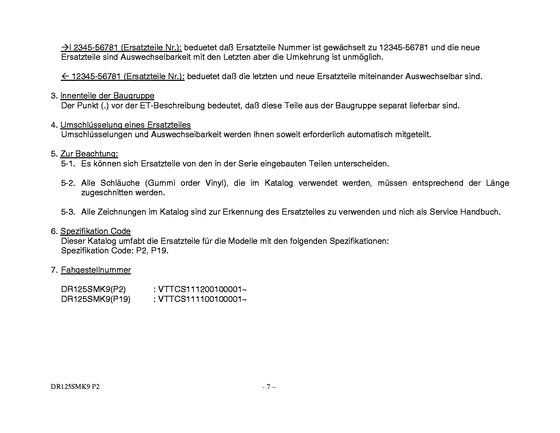 DR125 Catalog preface