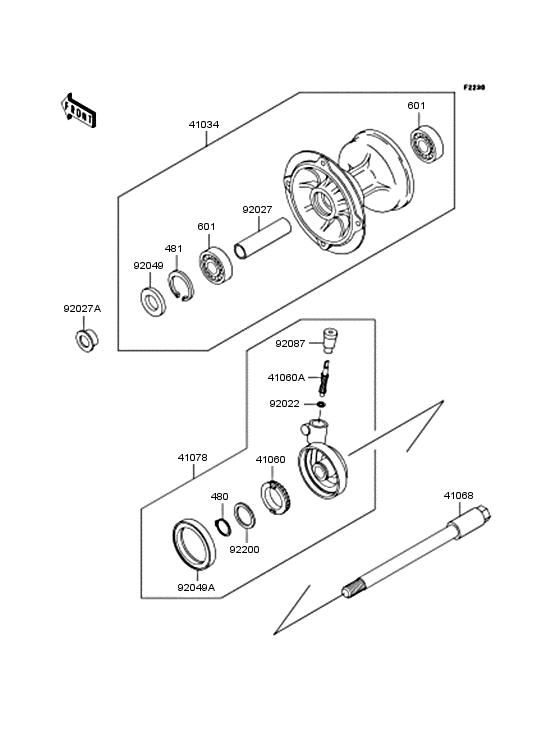  Переднее колесо