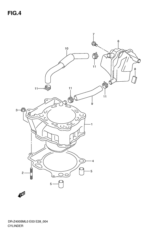 DR-Z400 Цилиндр