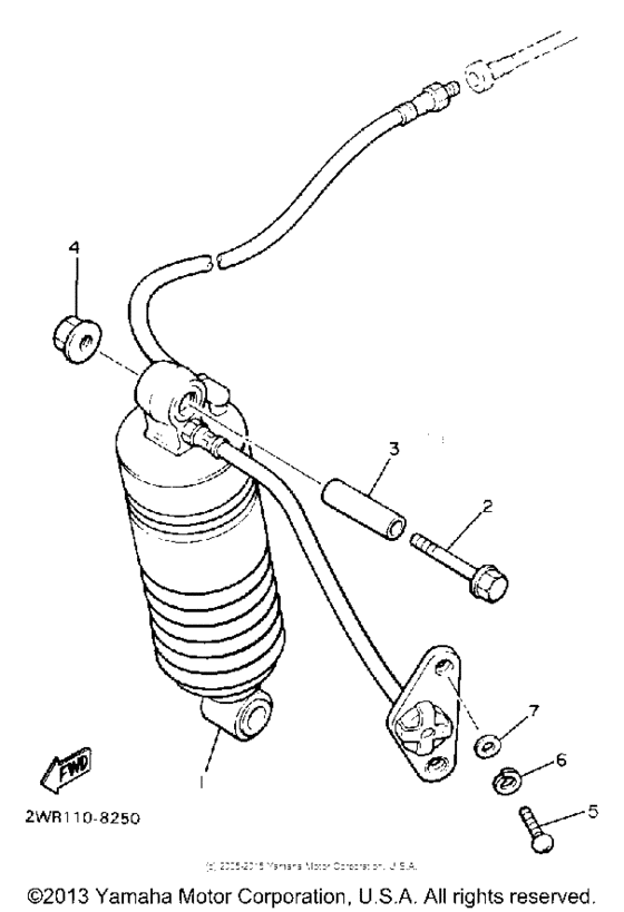 XVZ13DAC Амортизаторы задние