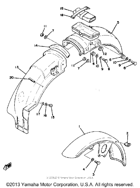 Front fender - rear fender