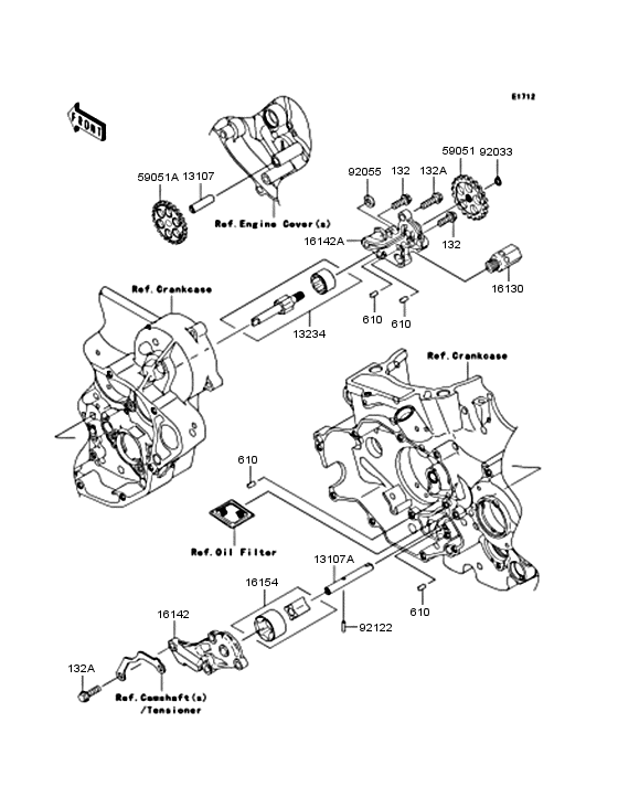  Масляный насос и фильтр