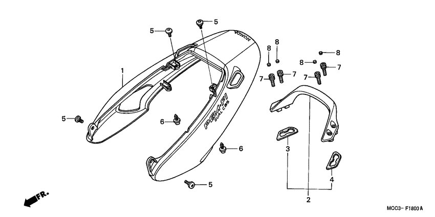  Задний обтекатель