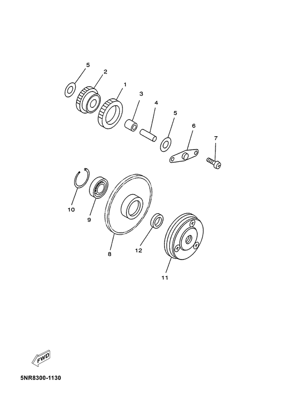 YP125E Стартер
