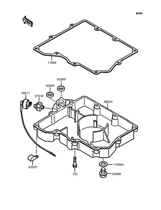 ZX400 Маслянный поддон