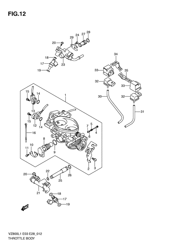 VZ800 Дроссель