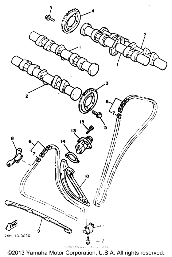 XVZ12DN Цепь механизма газораспределения