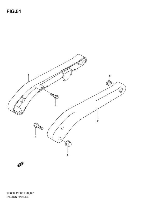 Pillion handle