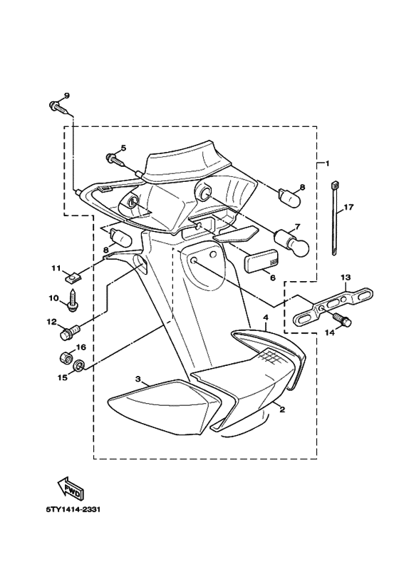 Taillight unit ass`y