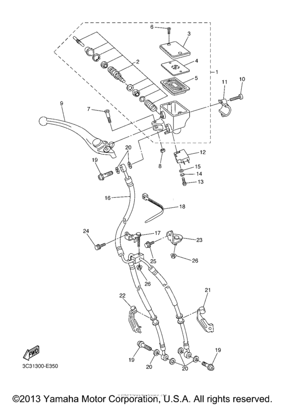 FZS10YG Главный тормозной цилиндр