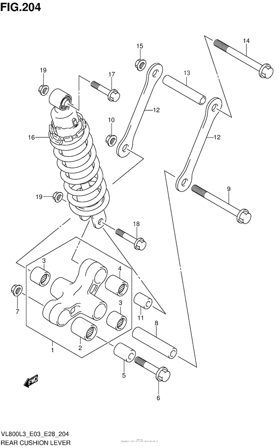 Rear Cushion Lever (Vl800L3 E28)