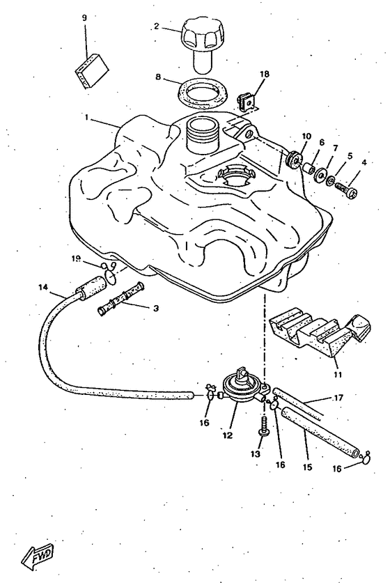 CW50RSX Топливный бак