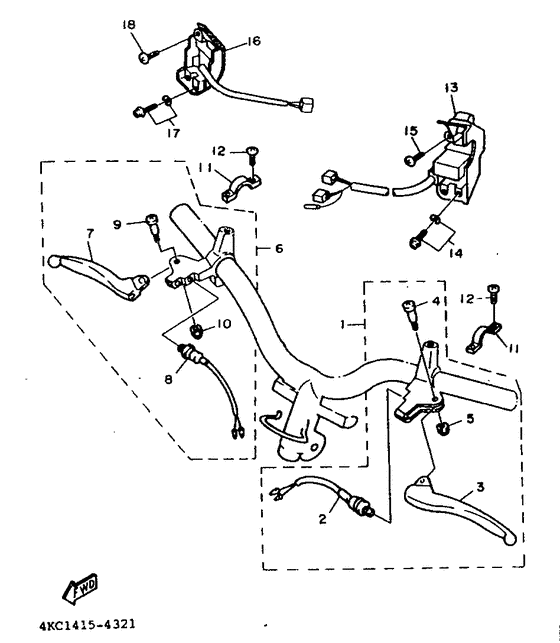 Handle switch. lever