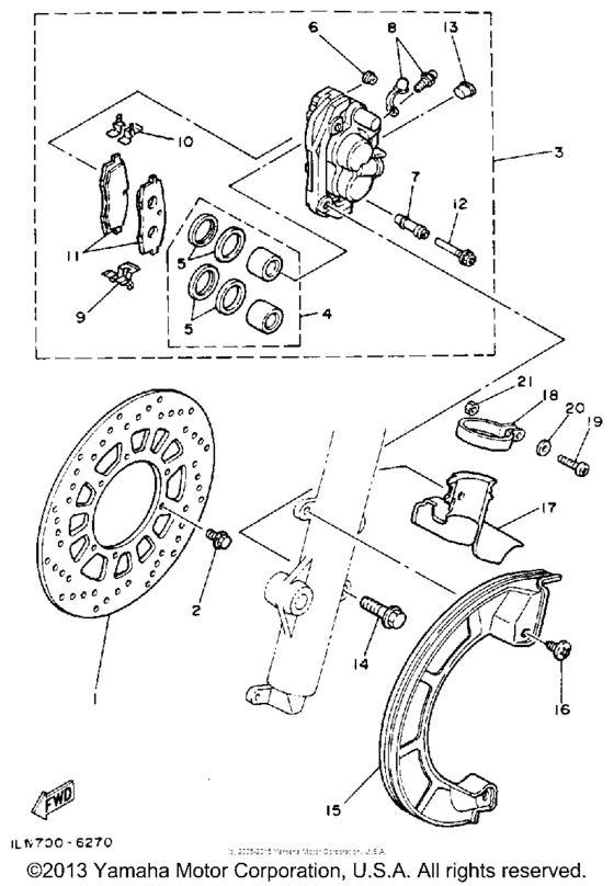 Front brake - caliper