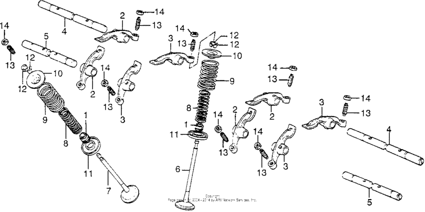 Valve + rocker arm