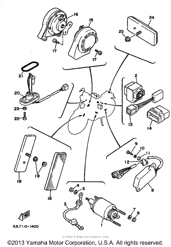 XV750D Электрика