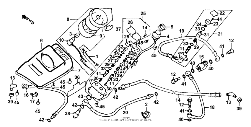 Gl110a air valve + hose