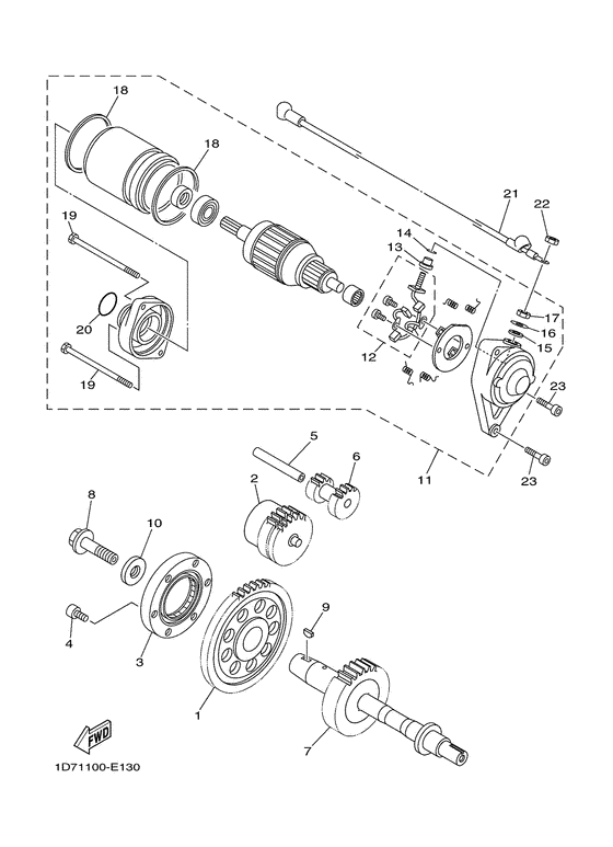 XV1900A Стартер