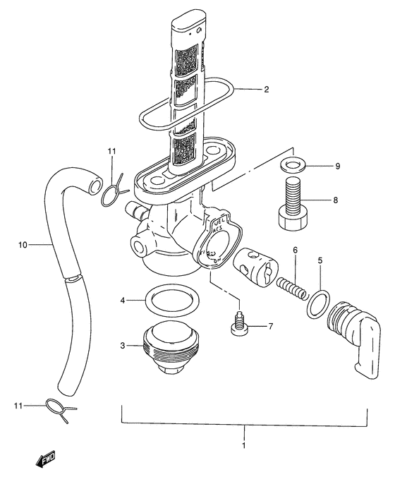 GN250 Топливный кран