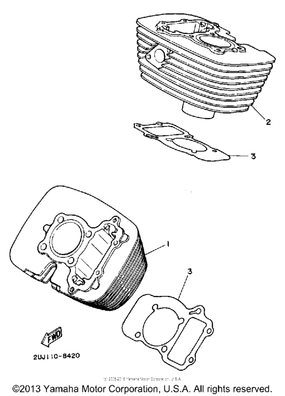 XV250 Цилиндры