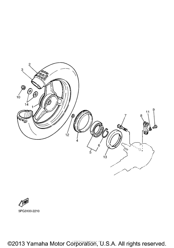 PW50X Переднее колесо