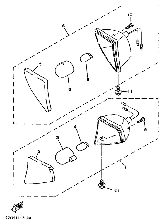 YA50TA Поворотники