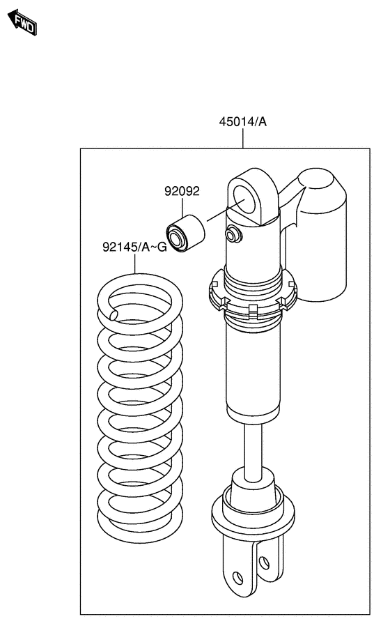 RM65 Абсорбер удавный в сборе задний