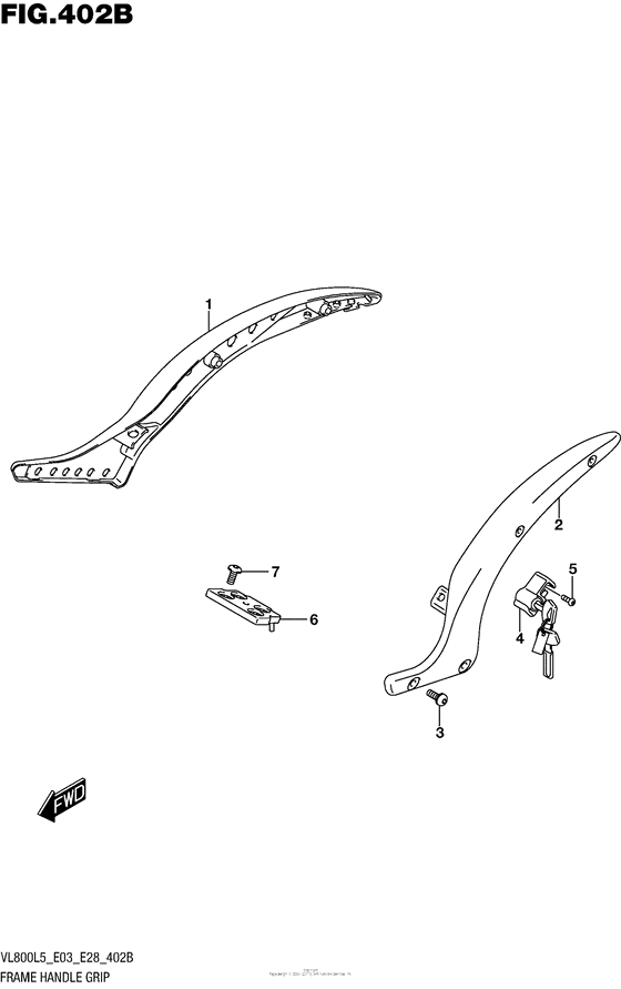 Frame Handle Grip (Vl800L5 E33)