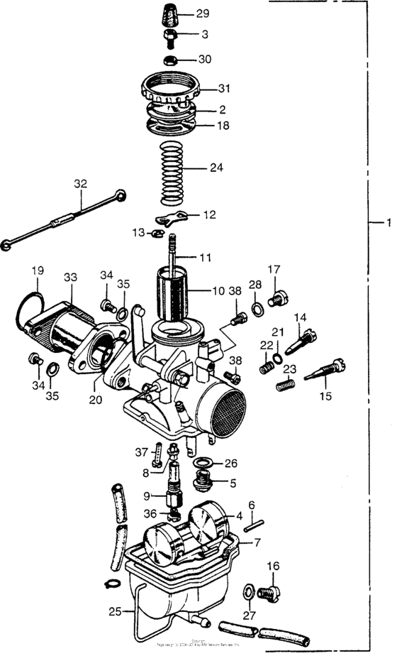 Cl175 right carburetor