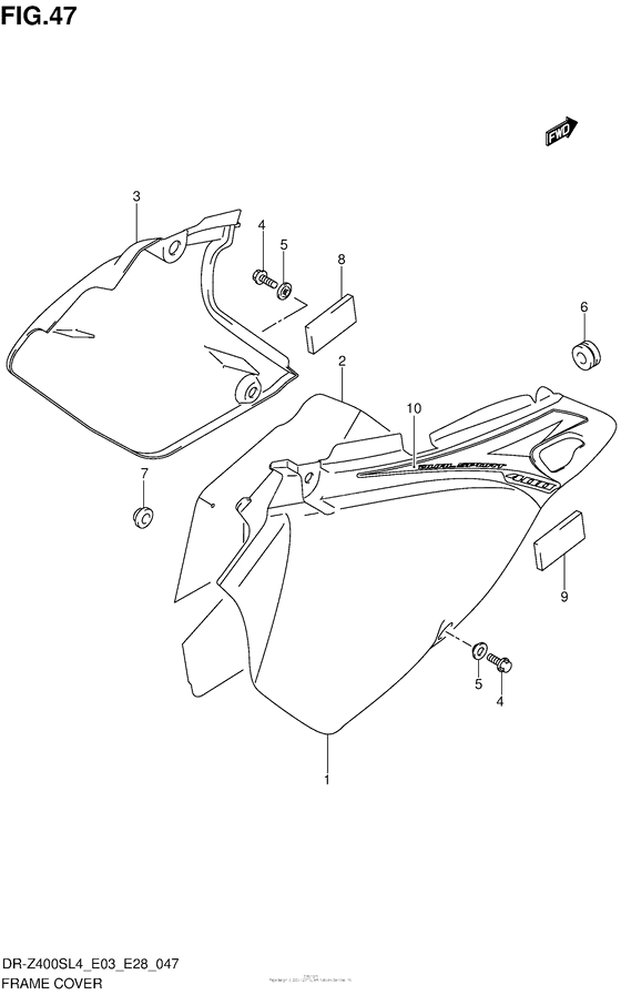 Frame Cover (Dr-Z400Sl4 E28)
