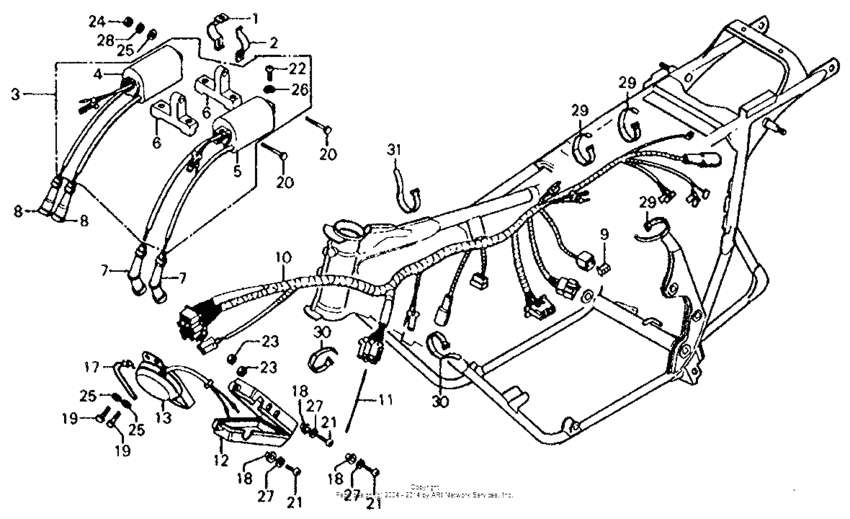 Wire harness + ignition coil
