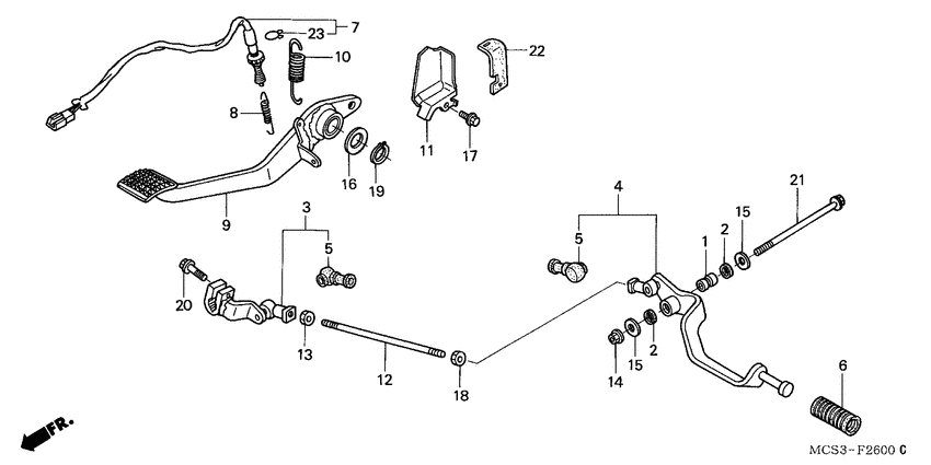 Brake pedal assy