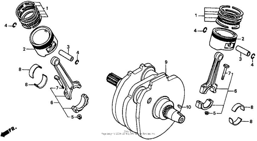 VT1100C Коленвал