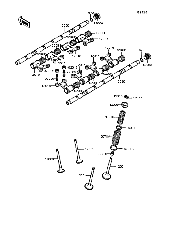 Rocker arms/valves