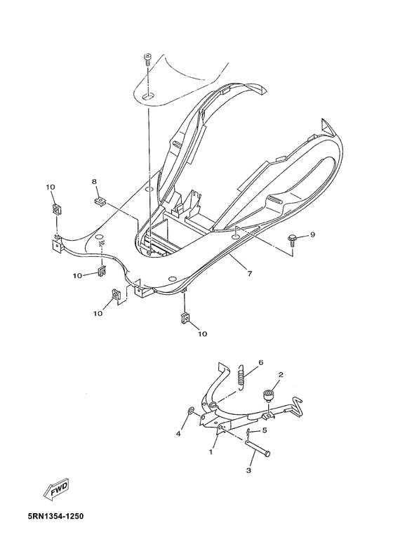 YN50 Stand & footrest