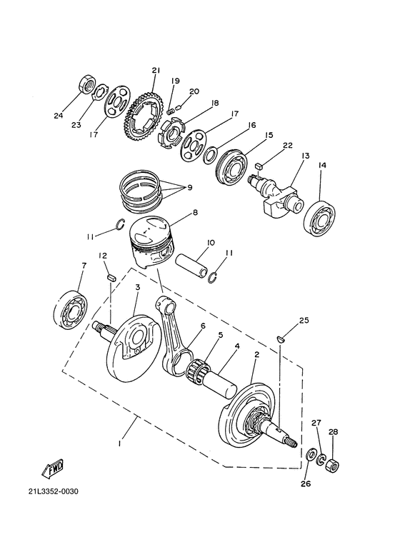 Ciguenal. piston