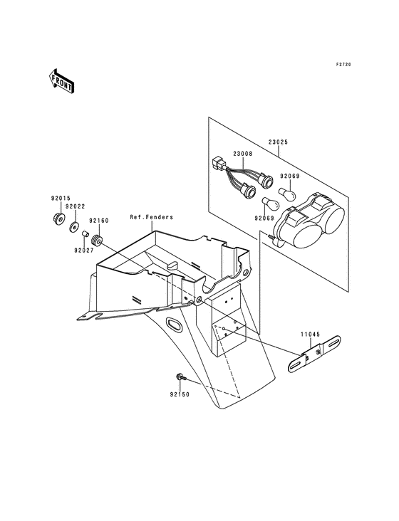 ZR750 Taillight unit ass`y