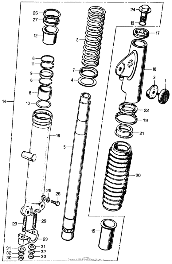 Cl left front fork k2
