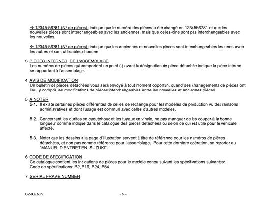 GS500 Catalog preface