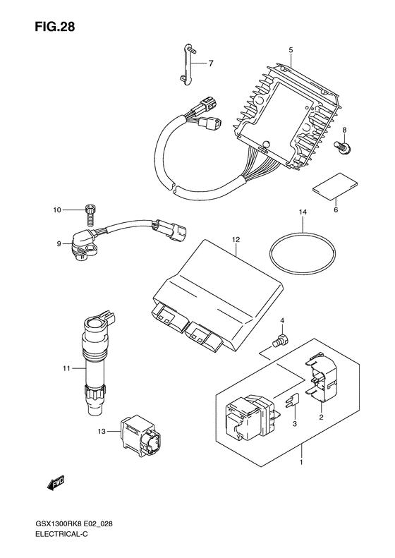 GSX1300R Equipo electrico