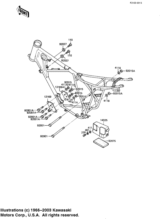 Frame fittings/battery case