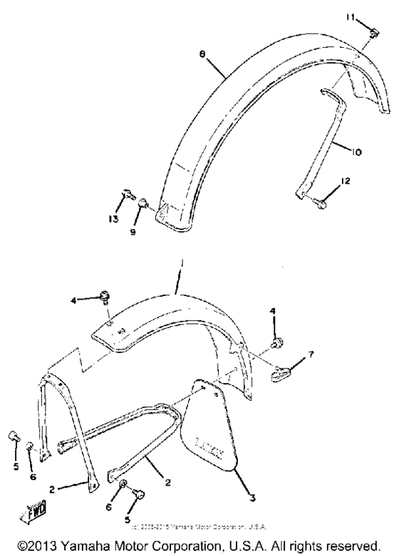 Front fender - rear fender